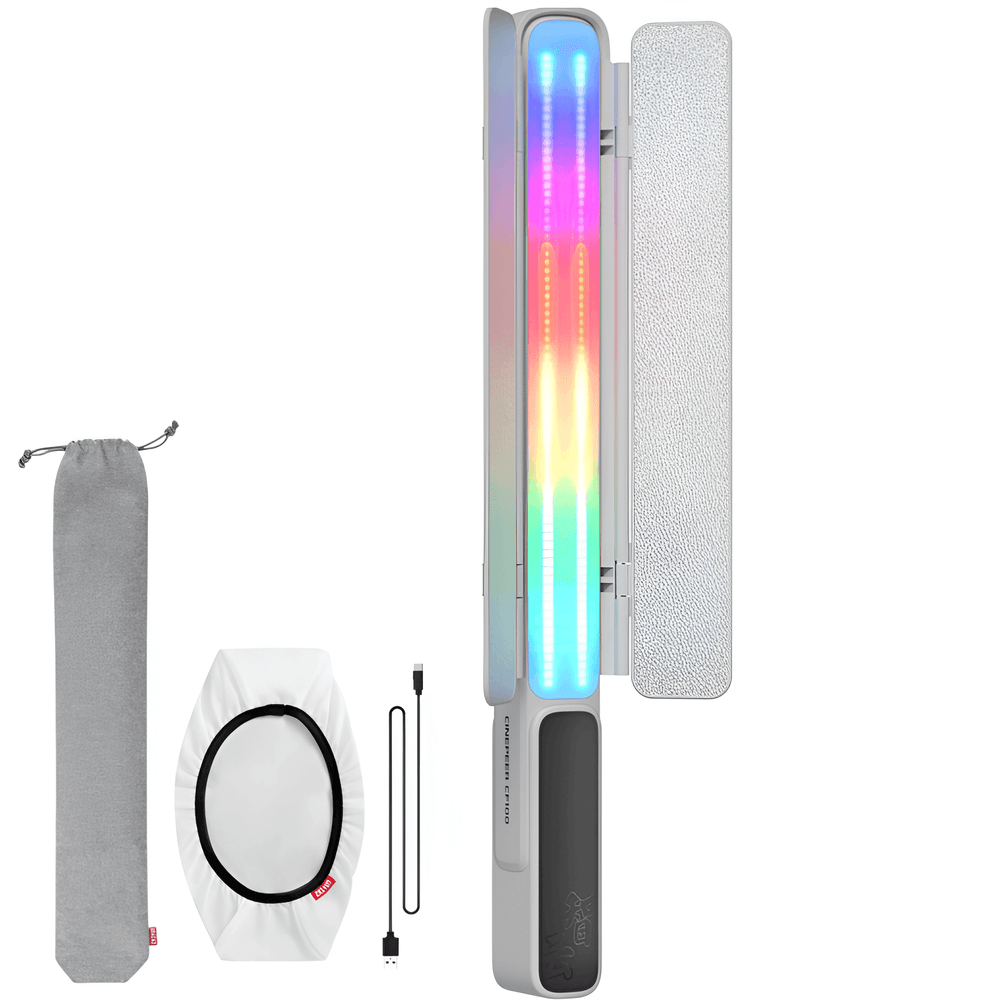 Iluminador-Bastao-LED-Zhiyun-Cinepeer-CF100-RGB-100W-Light-Stick-Combo Iluminador-Bastao-LED-Zhiyun-Cinepeer-CF100-RGB-100W-Light-Stick-Combo