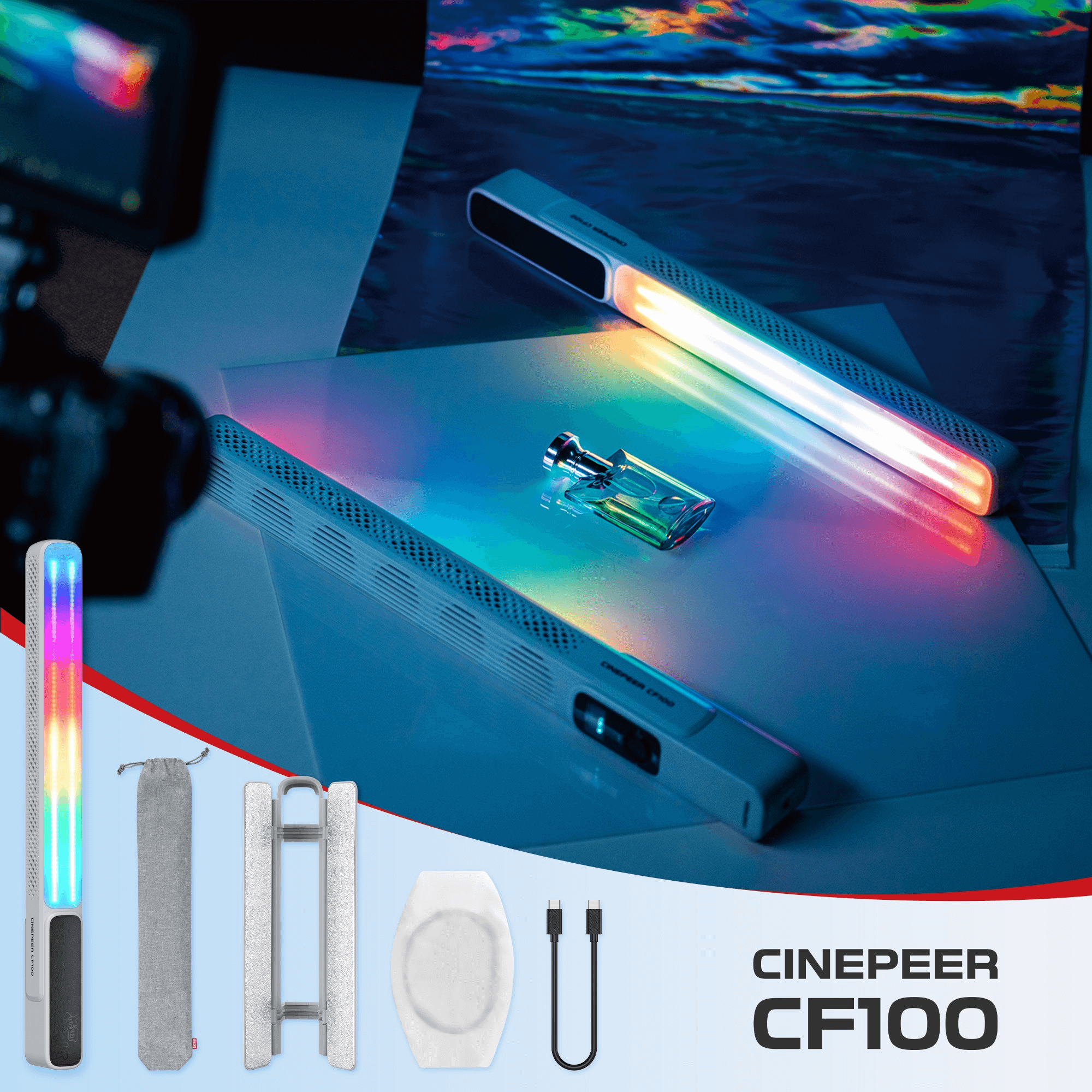 LED Zhiyun Cinepeer CF100 RGB 100W - eMania Foto e Video