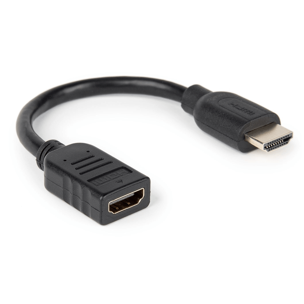 Cabo-Adaptador-HDMI-x-HDMI--Macho-x-Femea--15cm Cabo-Adaptador-HDMI-x-HDMI--Macho-x-Femea--15cm