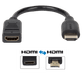 Cabo-Adaptador-HDMI-x-HDMI--Macho-x-Femea--15cm Cabo-Adaptador-HDMI-x-HDMI--Macho-x-Femea--15cm