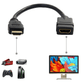 Cabo-Adaptador-HDMI-x-HDMI--Macho-x-Femea--15cm Cabo-Adaptador-HDMI-x-HDMI--Macho-x-Femea--15cm