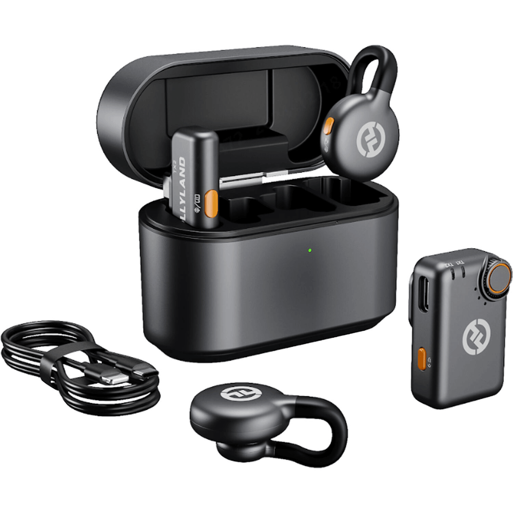 Sistema-Microfone-Duplo-Hollyland-LARK-M2S-Combo-Wireless-2-Pessoas-Smartphones-USB-C-e-Cameras Sistema-Microfone-Duplo-Hollyland-LARK-M2S-Combo-Wireless-2-Pessoas-Smartphones-USB-C-e-Cameras