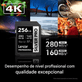 Cartao-SDXC-256Gb-Lexar-Silver-Pro-4K-280Mb-s-UHS-II---V60---U3 Cartao-SDXC-256Gb-Lexar-Silver-Pro-4K-280Mb-s-UHS-II---V60---U3