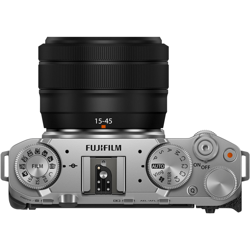 FujiFilm X-M5 Mirrorless Prata Lente 15-45mm - eMania Foto e Video