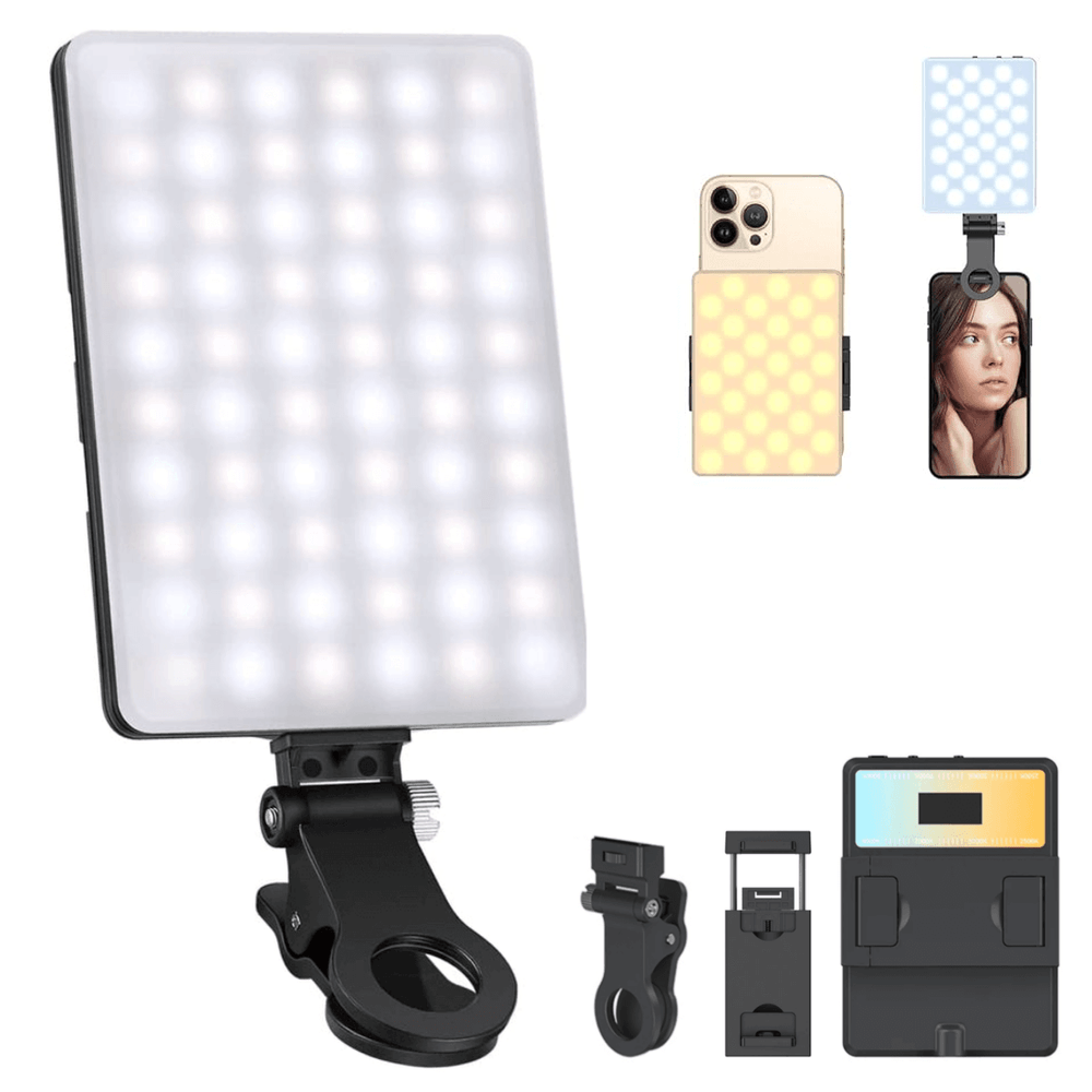 Iluminador-LED-para-Smartphone-Mamen-V11-BiColor-Mobile-Selfie-Light-Portatil Iluminador-LED-para-Smartphone-Mamen-V11-BiColor-Mobile-Selfie-Light-Portatil