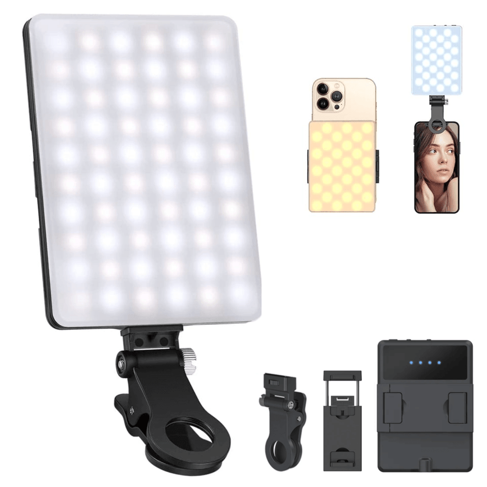 Iluminador-LED-para-Smartphone-Mamen-V11SE-BiColor-Mobile-Selfie-Light-Portatil Iluminador-LED-para-Smartphone-Mamen-V11SE-BiColor-Mobile-Selfie-Light-Portatil