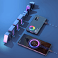 Iluminador-LED-Mamen-SL-C02-Video-Light-10W-RGB-360°-Bi-Color-2500K-9000K-com-Bateria-Interna