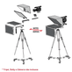 Teleprompter-Profissional-Desview-DT22-M-Dual-Screen-2x-Monitores-22--HDMI-SDI-e-Case-de-Transporte