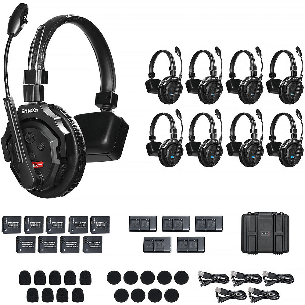 Sistema-Intercomunicacao-Synco-X-Talk-X9-Wireless-Full-Duplex-com-9x-Fones-Headsets Sistema-Intercomunicacao-Synco-X-Talk-X9-Wireless-Full-Duplex-com-9x-Fones-Headsets