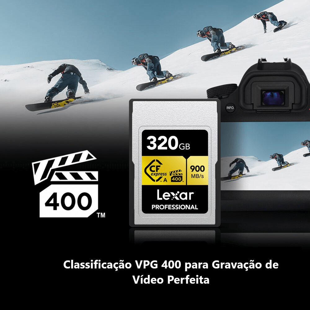 CFexpress Type A 320Gb Lexar Gold - eMania Foto e Video