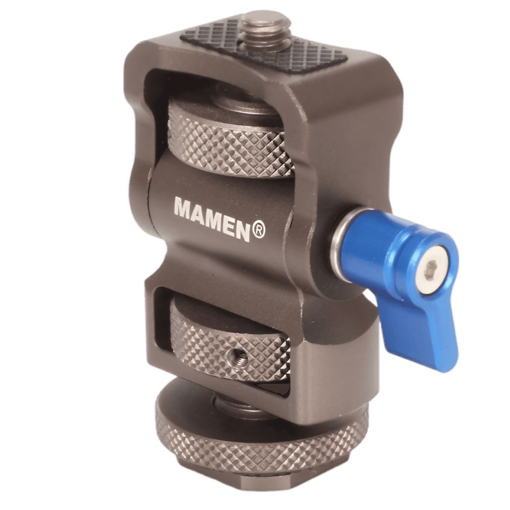 Suporte-Montagem-em-Sapata-Mamen-Z5-Tilt-e-360°-para-Monitores-e-Iluminadores Suporte-Montagem-em-Sapata-Mamen-Z5-Tilt-e-360°-para-Monitores-e-Iluminadores