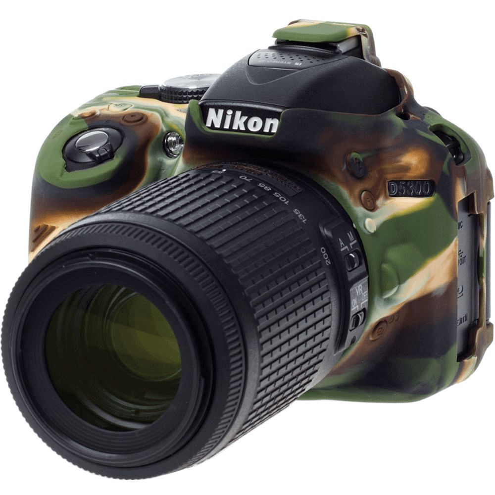 Capa-de-Silicone-para-Nikon-D5300--Camuflada- Capa-de-Silicone-para-Nikon-D5300--Camuflada-