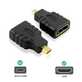 Adaptador-de-Conector-Micro-HDMI-x-HDMI--Macho-x-Femea- Adaptador-de-Conector-Micro-HDMI-x-HDMI--Macho-x-Femea-