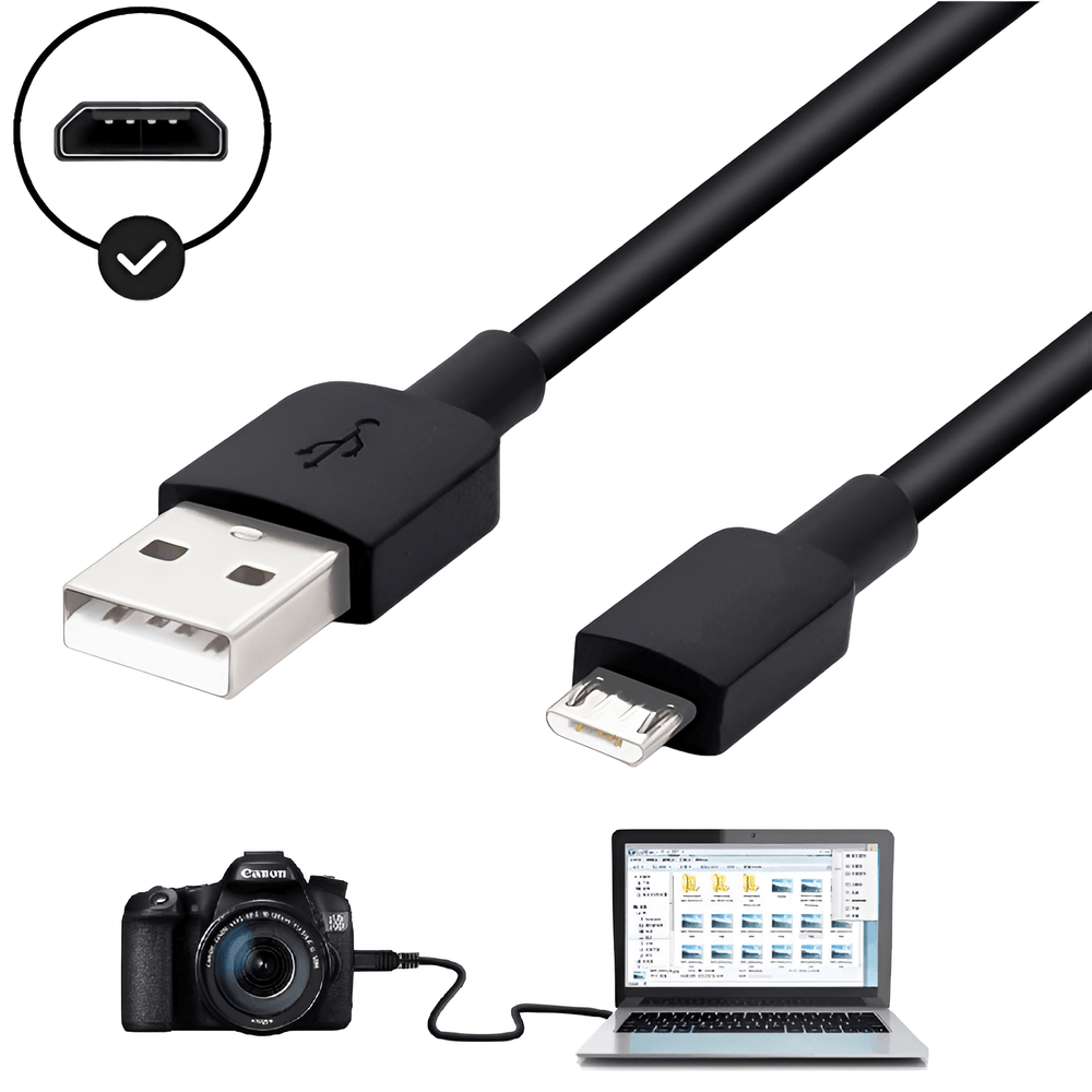 Cabo-Micro-USB--USB-B--x-USB-para-Cameras-Canon--IFC-600PCU- Cabo-Micro-USB--USB-B--x-USB-para-Cameras-Canon--IFC-600PCU-