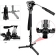 Monope-para-Video-Kingjoy-MP1008F-com-Cabeca-Semi-Hidraulica-Fluida-para-5Kg