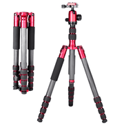 Tripe-KingJoy-Fibra-de-Carbono-C1229B-QF00T-Cabeca-Esferica-Ball-Head-ate-10kg--Vermelho-