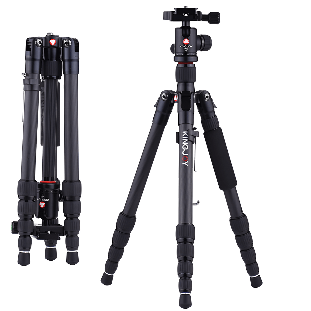 Tripe-Fibra-de-Carbono-KingJoy-C1229B-V00-Cabeca-Esferica-Ball-Head-ate-10kg--Preto- Tripe-Fibra-de-Carbono-KingJoy-C1229B-V00-Cabeca-Esferica-Ball-Head-ate-10kg--Preto-