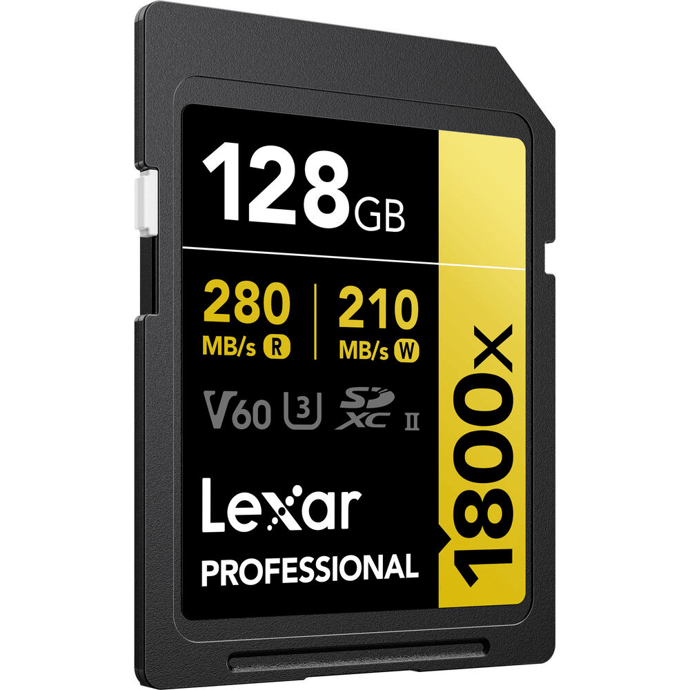 Cartao-SDXC-128Gb-Lexar-Gold-Professional-4K-1800x-280Mb-s-UHS-II---V60---U3 Cartao-SDXC-128Gb-Lexar-Gold-Professional-4K-1800x-280Mb-s-UHS-II---V60---U3