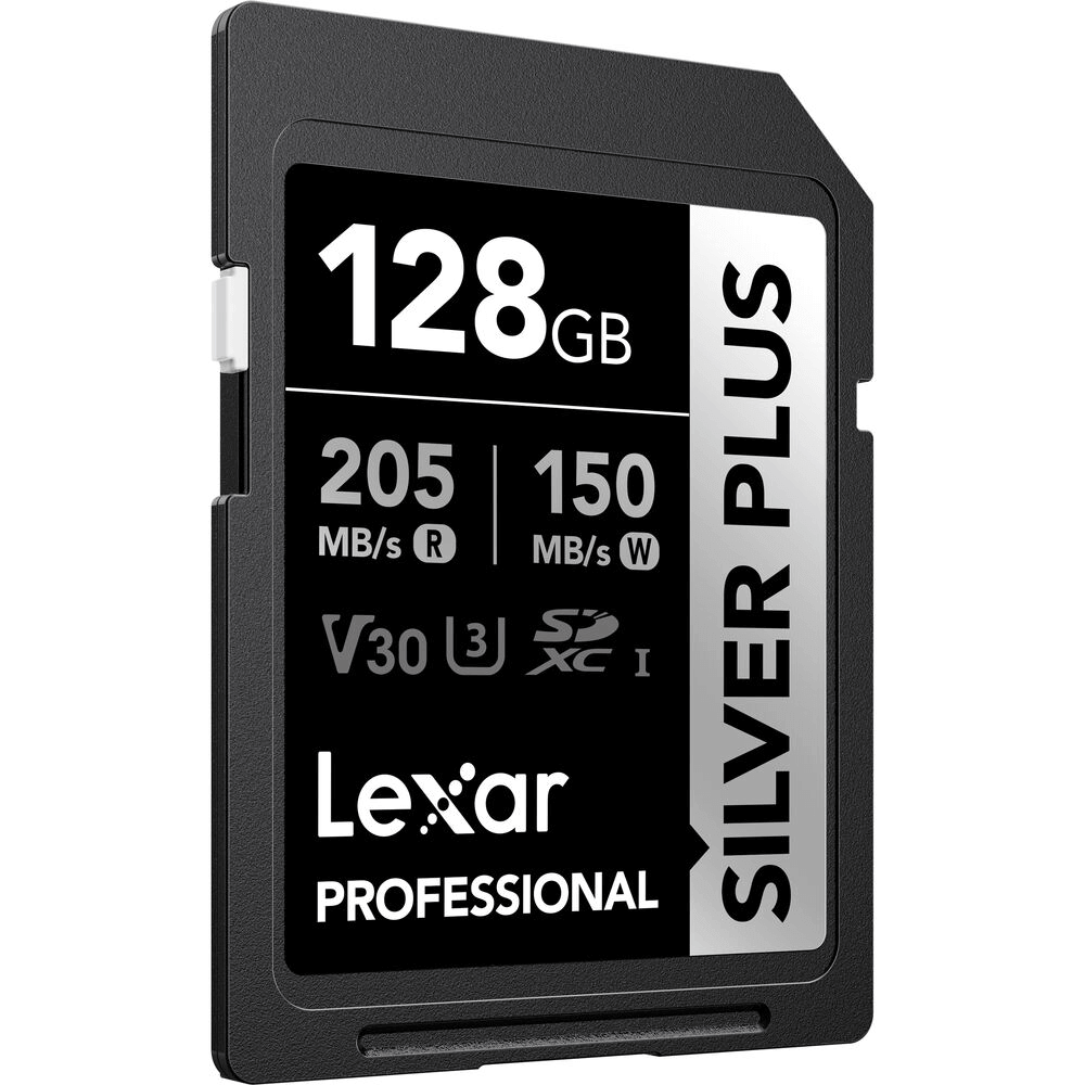 Cartão SDXC 128Gb Lexar Silver Plus 205Mb/s - eMania Foto e Video