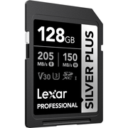 Cartao-SDXC-128Gb-Lexar-Silver-Plus-205Mb-s-UHS-I-V30-U3