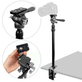 Suporte-Mesa-com-Mini-Cabeca-Fluida-para-Cameras-Iluminadores-e-Acessorios-de-Estudio