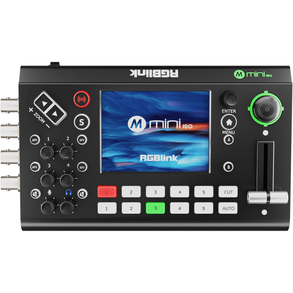 Switcher-RGBlink-mini-ISO-HDMI-SDI-NDI-10-Canais-Multifuncional Switcher-RGBlink-mini-ISO-HDMI-SDI-NDI-10-Canais-Multifuncional
