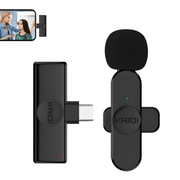 Sistema-Microfone-Sem-Fio-Kaidi-KMF5-C-Wireless-USB-C-para-Smartphones