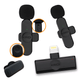 Sistema-Microfone-Duplo-Kaidi-KMF6-A-Wireless-Lightning-para-Smartphones Sistema-Microfone-Duplo-Kaidi-KMF6-A-Wireless-Lightning-para-Smartphones