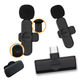 Sistema-Microfone-Duplo-Kaidi-KMF6-C-Wireless-USB-C-para-Smartphones Sistema-Microfone-Duplo-Kaidi-KMF6-C-Wireless-USB-C-para-Smartphones