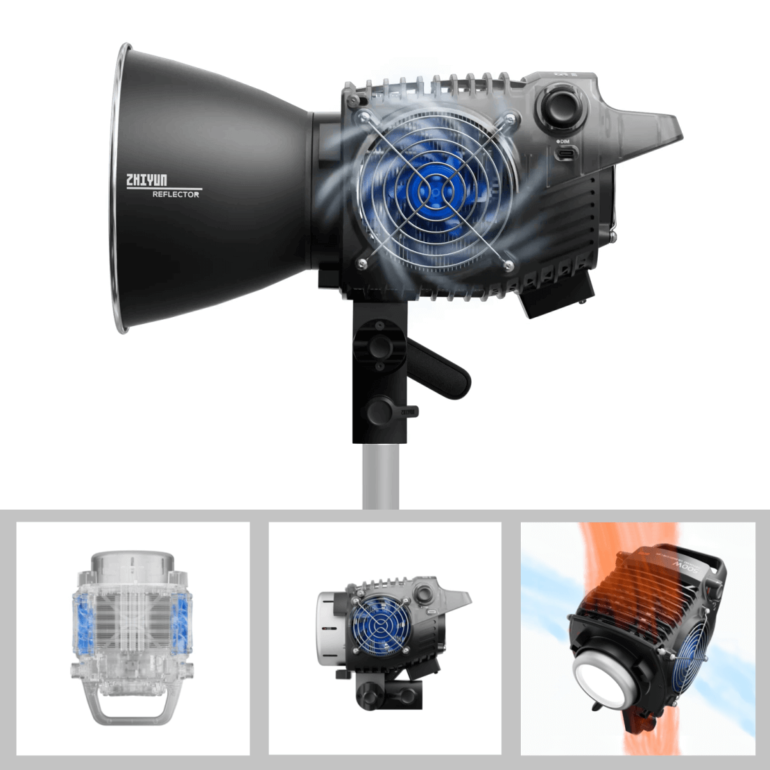 Iluminador Zhiyun MOLUS B200 COB Light - eMania Foto e Video