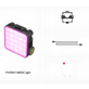 Mini-Iluminador-LED-Zhiyun-FIVERAY-M20C-RGB-Pocket-Video-Light-BiColor-20W-Standard
