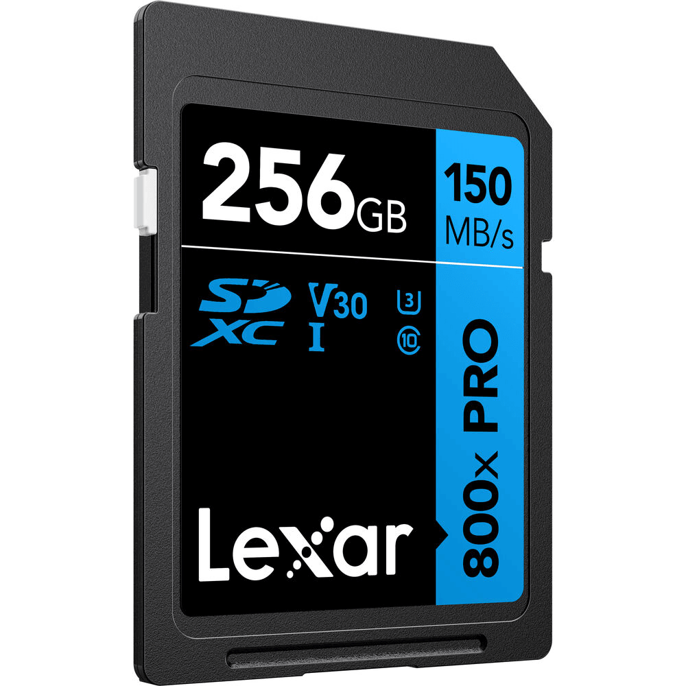 Cartao-SDXC-256Gb-Lexar-Blue-Pro-800x-4K-150Mb-s-UHS-I-V30-U3 Cartao-SDXC-256Gb-Lexar-Blue-Pro-800x-4K-150Mb-s-UHS-I-V30-U3