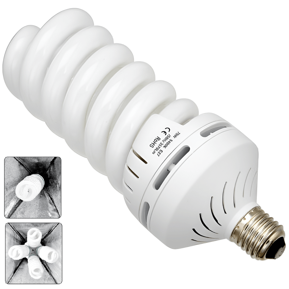 Lampada-Fluorescente-70W-Espiral-E27-Daylight-para-Estudio--110V- Lampada-Fluorescente-70W-Espiral-E27-Daylight-para-Estudio--110V-