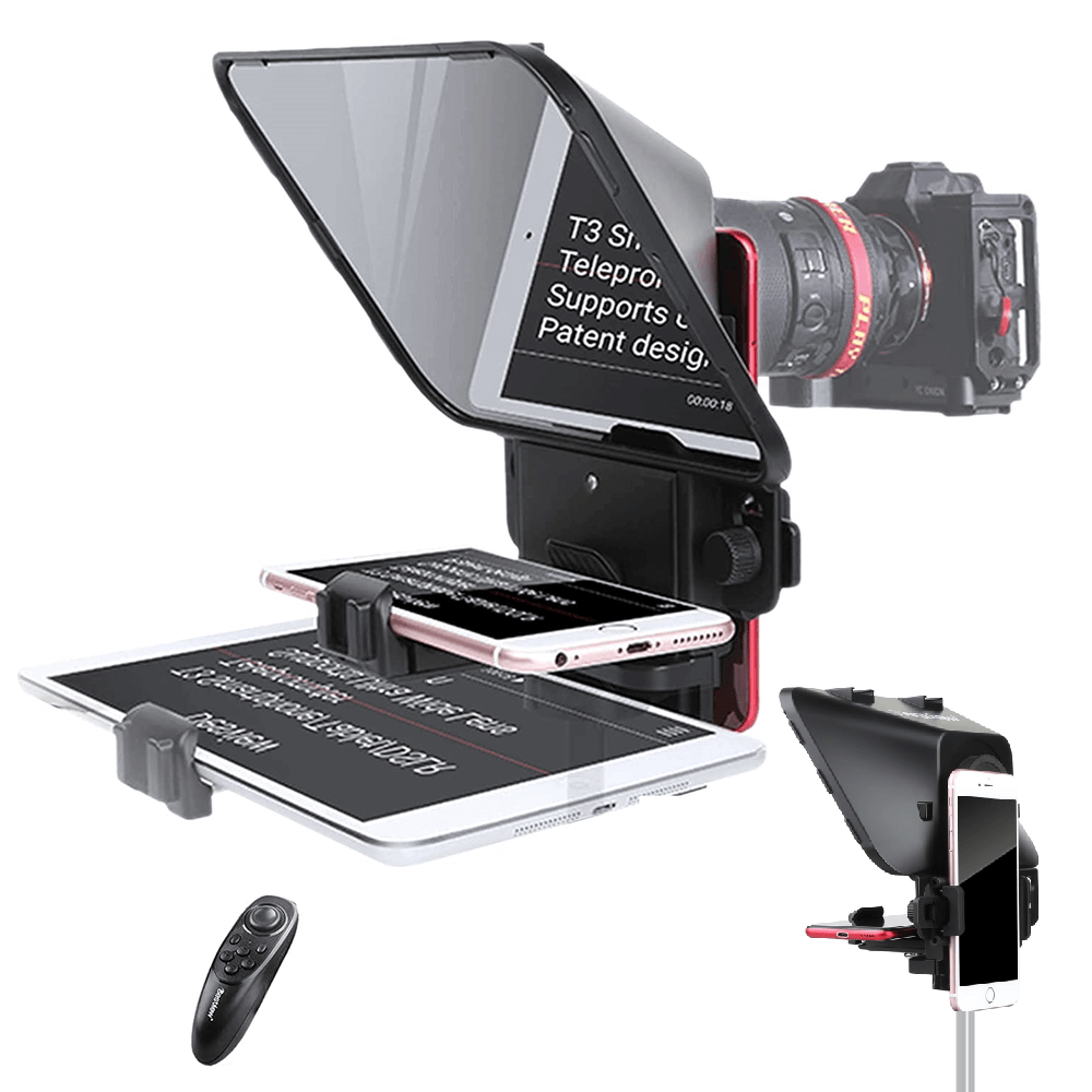 Desview T3 テレプロンプター Teleprompter Desview T3 Portátil - eMania Foto e Video
