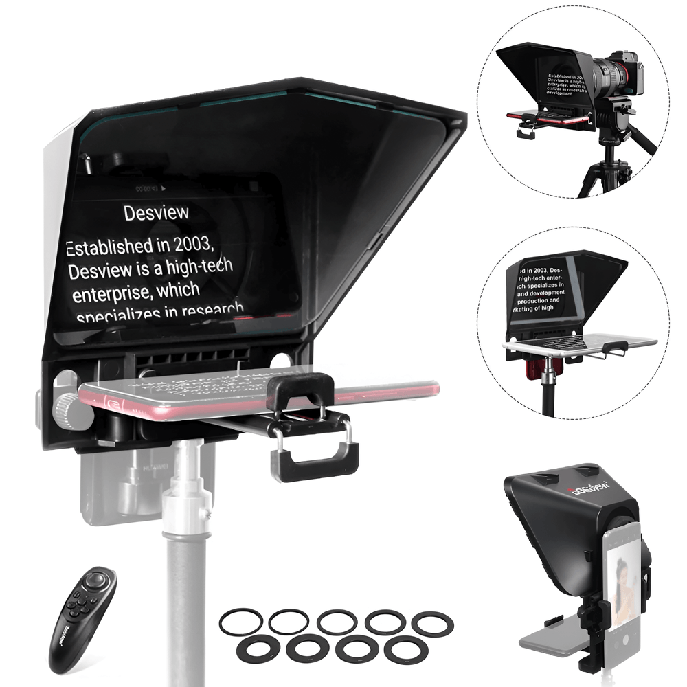 Teleprompter-para-SmartPhone-Desview-T2-Portatil-com-Visor-HD-para-DSLR-e-Mirrorless Teleprompter-para-SmartPhone-Desview-T2-Portatil-com-Visor-HD-para-DSLR-e-Mirrorless