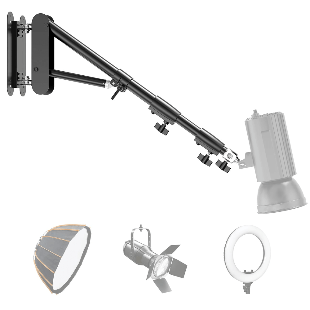 Braco-Suporte-de-Parede-K130-para-Estudio-Fotografico--130cm- Braco-Suporte-de-Parede-K130-para-Estudio-Fotografico--130cm-