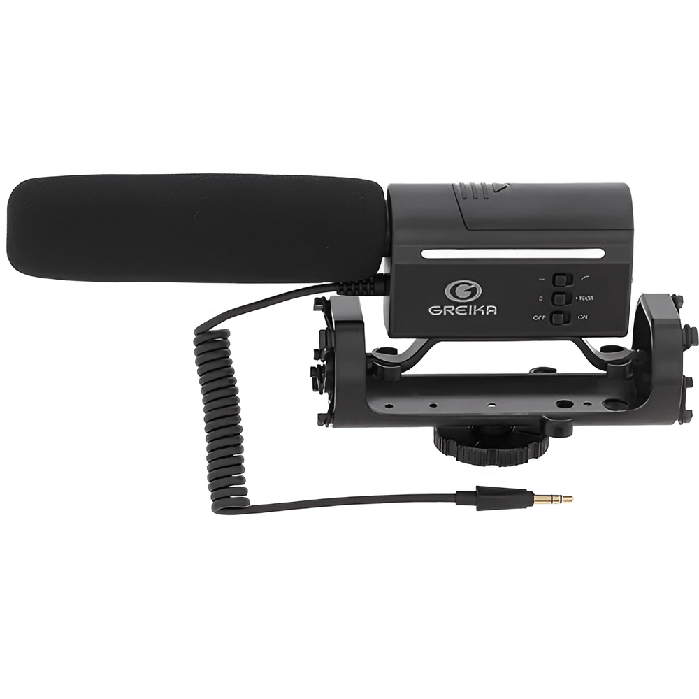 Microfone-Shotgun-Greika-GK-SM10-Direcional-para-Cameras-e-Filmadoras Microfone-Shotgun-Greika-GK-SM10-Direcional-para-Cameras-e-Filmadoras