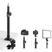Suporte-de-Mesa-Universal-SR-Z70-com-Bracadeira-para-Cameras-Iluminadores-e-Acessorios-de-Estudio