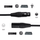 Cabo-de-Audio-XLR-3Pin-Macho-x-Femea-Balanceado--6-Metros- Cabo-de-Audio-XLR-3Pin-Macho-x-Femea-Balanceado--6-Metros-