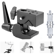 Bracadeira-Super-Clamp-M01-Garra-Multifuncional-com-Pino-para-Estudio-Fotografico