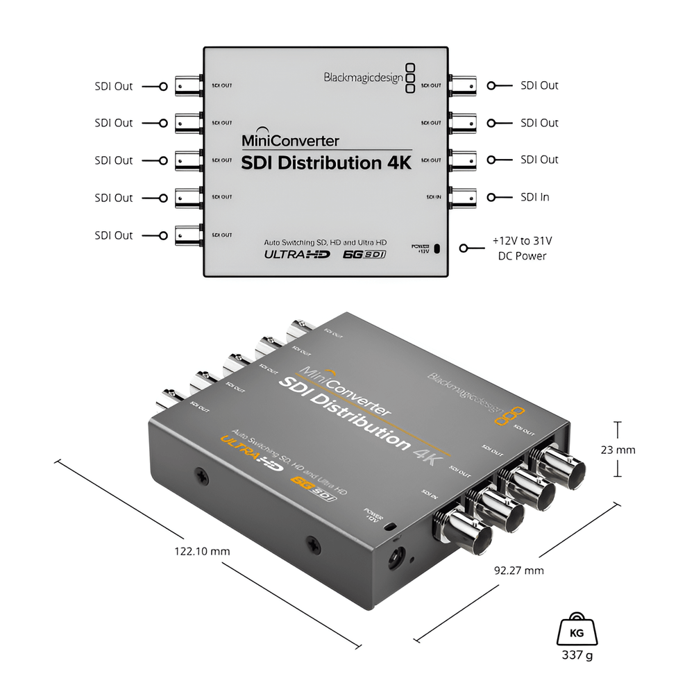 Blackmagic Mini Converter SDI 4K - eMania Foto e Video