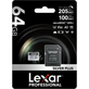 Cartao-MicroSDXC-64Gb-Lexar-Silver-Plus-Profissional-4K-205Mb-s-UHS-I---V30---U3---A2---Classe-10