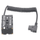 Cabo-Espiral-DC-Dummy-Dupla-Face-Bateria-NP-F550-para-D-Tap-e-USB-C
