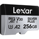Cartao-MicroSDXC-256Gb-Lexar-Silver-Plus-Profissional-4K-205Mb-s-UHS-I---V30---U3---A2---Classe-10