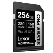 Cartao-SDXC-256Gb-Lexar-Silver-Pro-280Mb-s-4K-UHS-II-V60-U3-Classe-10