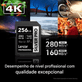 Cartao-SDXC-256Gb-Lexar-Silver-Pro-280Mb-s-4K-UHS-II-V60-U3-Classe-10