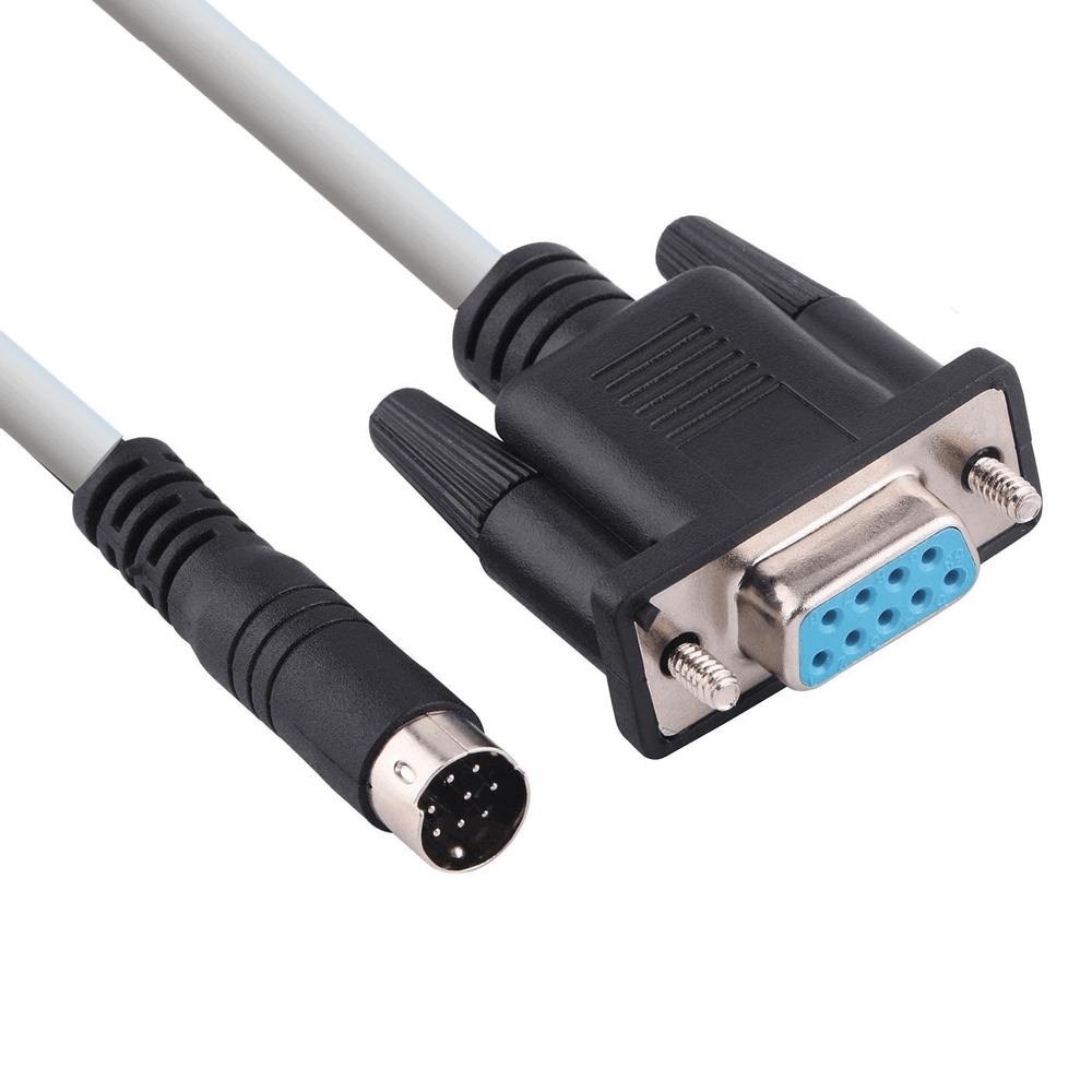 みんまな  Cabo RS-232 Serial DB9xMini Din 8Pin 25m - eMania Foto e Video