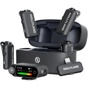Sistema-4x-Microfones-Hollyland-LARK-MAX-2-Combo-Wireless-para-4-Pessoas-para-Cameras-e-SmartPhones