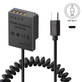 Adaptador-Dummy-PD-CP-W126-Bateria-FujiFilm-NP-W126-Espiral-USB-C
