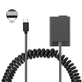 Adaptador-Dummy-PD-EP-5G-Bateria-Nikon-EN-EL25-Espiral-com-Conector-USB-C